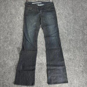 !iT Jeans Womens 25 Curvy Slim Boot Cotton Stretch Pockets Dark Wash